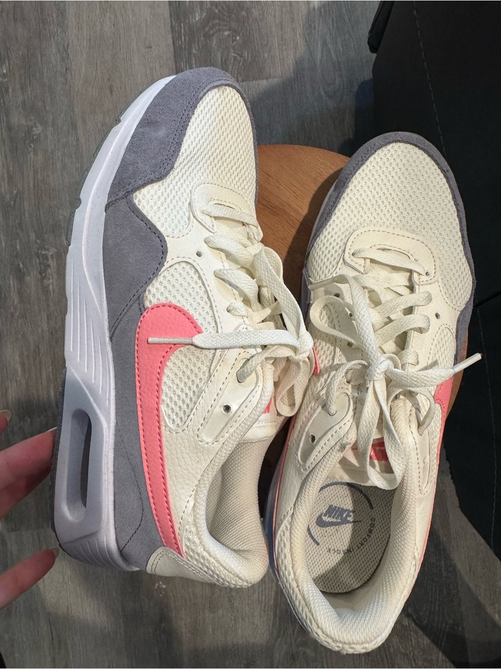 Nike Women’s Cream and Coral Retro Runner air max Sneakers